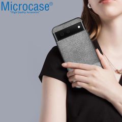 Microcase Google Pixel 7 Fabrik Serisi Kumaş Desen Kılıf - AL3361