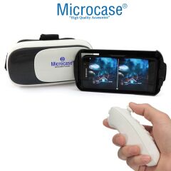 Microcase VR 3D Sanal Gerçeklik Gözlüğü + VR Kablosuz Bluetooth Kumanda-AL47181