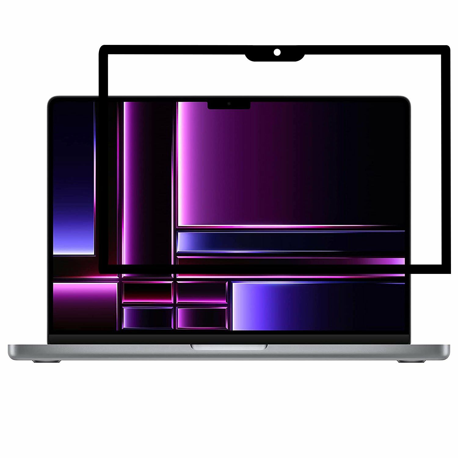 Microcase Macbook 2023 M2 Air 15 A2941 Frame Tam Kaplayan Ekran Koruma Fİlmi-AL3377