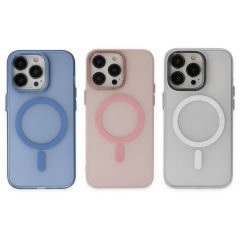 Microcase iPhone 14 Pro için Magsafe Manyetik Darbeye Dayanıklı Buzlu Mat Plastik Kılıf - AL8117
