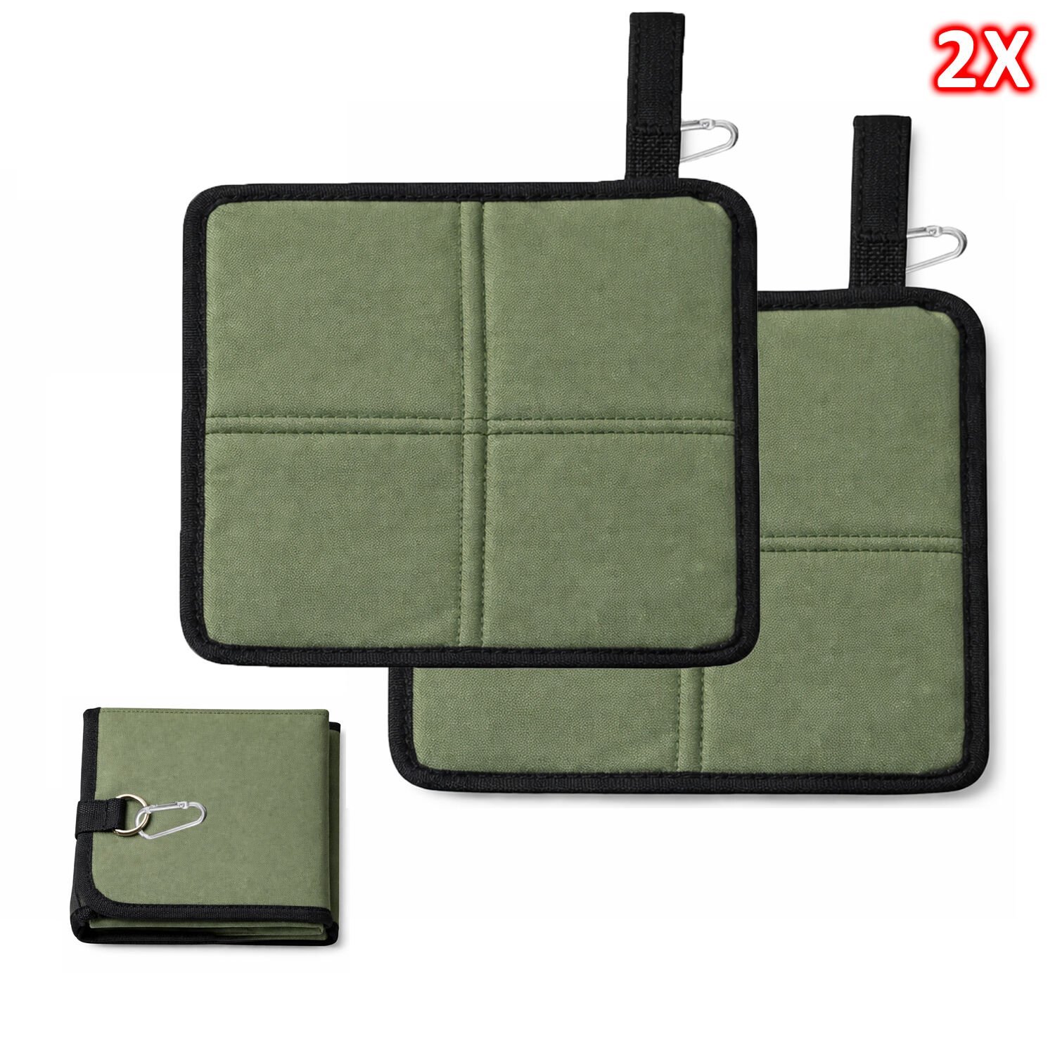 Microcase Piknik Kamp Balıkçılık Outdoor için Katlanır ve Taşınabilir Minder 34x36 CM 2 ADET AL5564