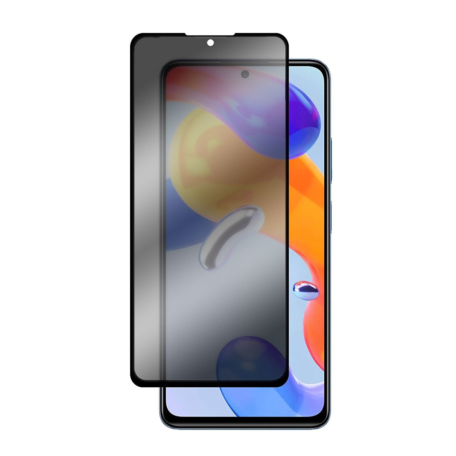 Microcase Xiaomi Redmi Note 11 - Note 11S (Global 2022) Privacy Gizlilik Filtreli Tam Kaplayan Cam Koruma - AL3125