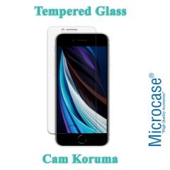 Microcase iPhone SE 2020 Tempered Glass Cam Ekran Koruma