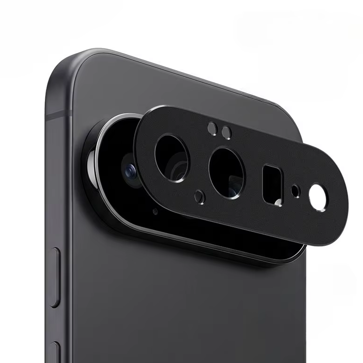 Microcase Google Pixel 11 İle Uyumlu Kamera Lens Koruma Halkası - Kapalı Tasarım -Siyah AL3401