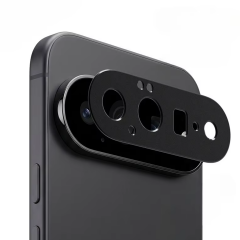 Microcase Google Pixel 11 İle Uyumlu Kamera Lens Koruma Halkası - Kapalı Tasarım -Siyah AL3401