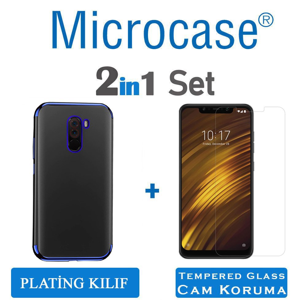Xiaomi Pocophone F1 Plating Series Soft Silikon Kılıf + CAM (SEÇ)