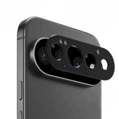 Microcase Google Pixel 11 Pro İle Uyumlu Kamera Lens Koruma Halkası - Kapalı Tasarım -Siyah AL3401