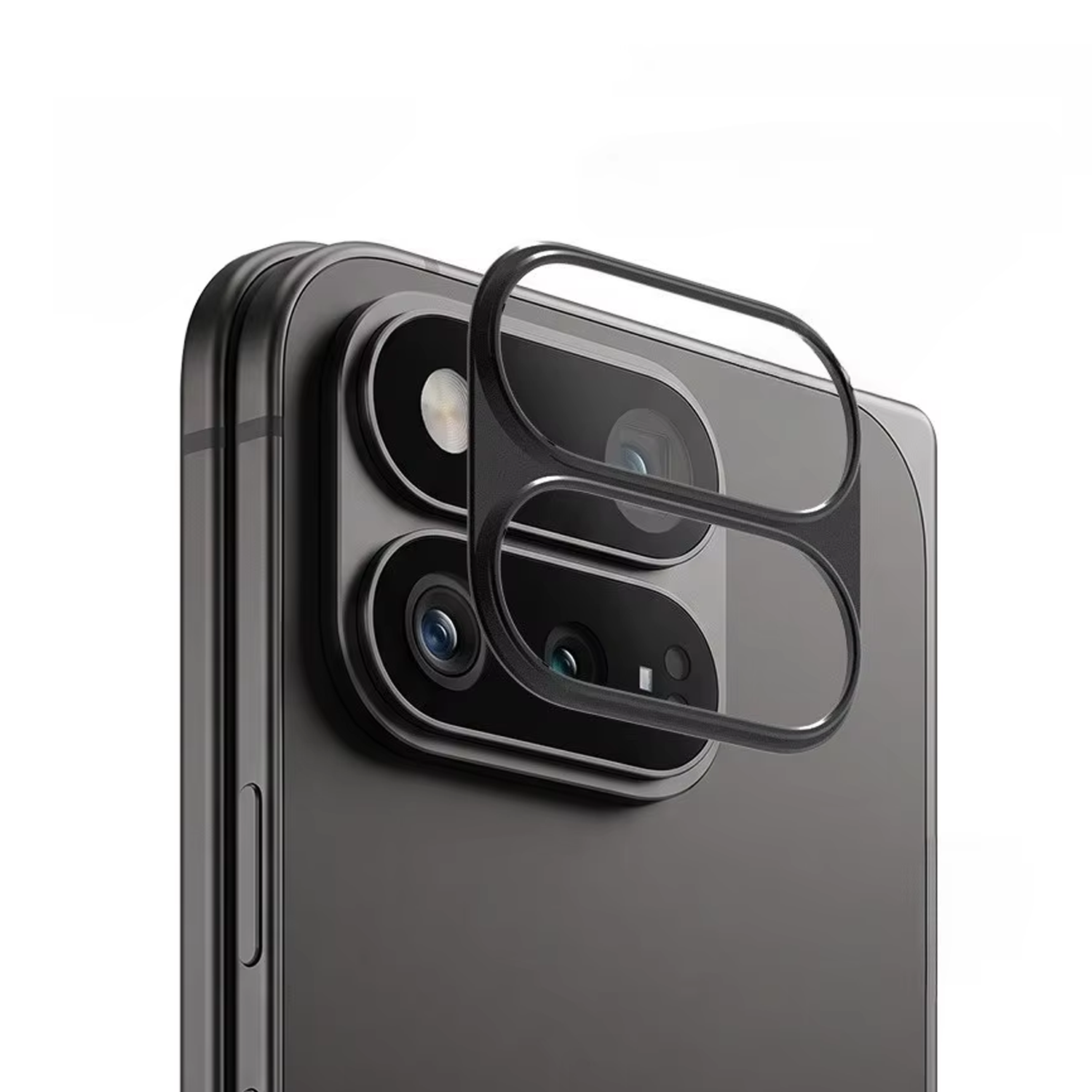 Microcase Google Pixel 11 Pro Fold İle Uyumlu Kamera Lens Koruma Halkası - Kapalı Tasarım -Siyah AL3401