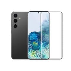 Microcase Samsung Galaxy S24  3D Curved Tam Kaplayan Kavisli Tempered Cam Ekran Koruyucu - AL3282