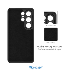 Microcase Samsung S26 Ultra ile Uyumlu Campro Serisi Kamera Korumalı Silikon Kılıf - AL3427