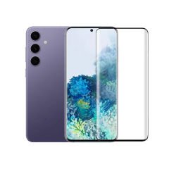 Microcase Samsung Galaxy S24  Plus 3D Curved Tam Kaplayan Kavisli Tempered Cam Ekran Koruyucu - AL3282