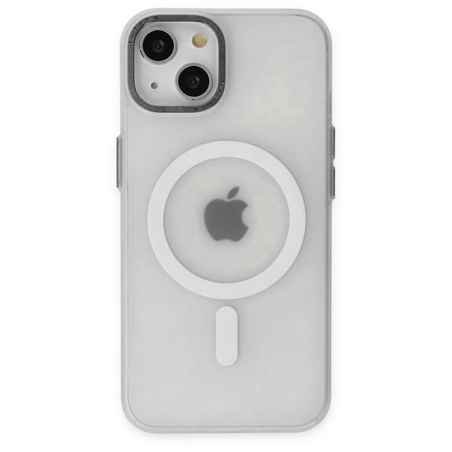 Microcase iPhone 14 için Magsafe Manyetik Darbeye Dayanıklı Buzlu Mat Plastik Kılıf - AL8117 Şeffaf