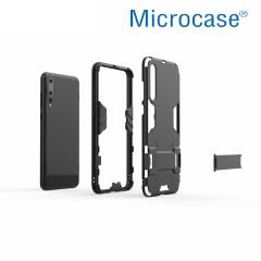 Huawei P20 Pro Alfa Serisi Armor Standlı Perfect Koruma Kılıf+Cam