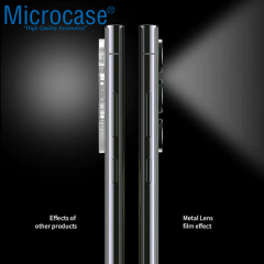 Microcase Samsung Galaxy S25 Kamera Camı Lens Koruyucu Halka Set - AL8114