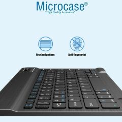 Microcase Xiaomi Poco Pad M1 12.1 inch için Bluetooth Klavye (TR Sticker) + Bluetooth Mouse + Tablet Standı - AL2765