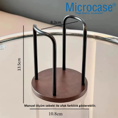 Microcase Ahşap Görünümlü Bardak Tutucu Düzenleyici Tek Bölmeli 2 Adet AL5435