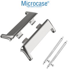 Microcase Oppo Watch 46 mm Metal Kordon Kayış Adaptörü - AL2719 Gümüş