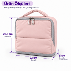 Microcase Çok Bölmeli Fermuarlı Geniş İç Hacimli Kırtasiye ve Çizim Malzemeleri Kalem Organizeri AL7049