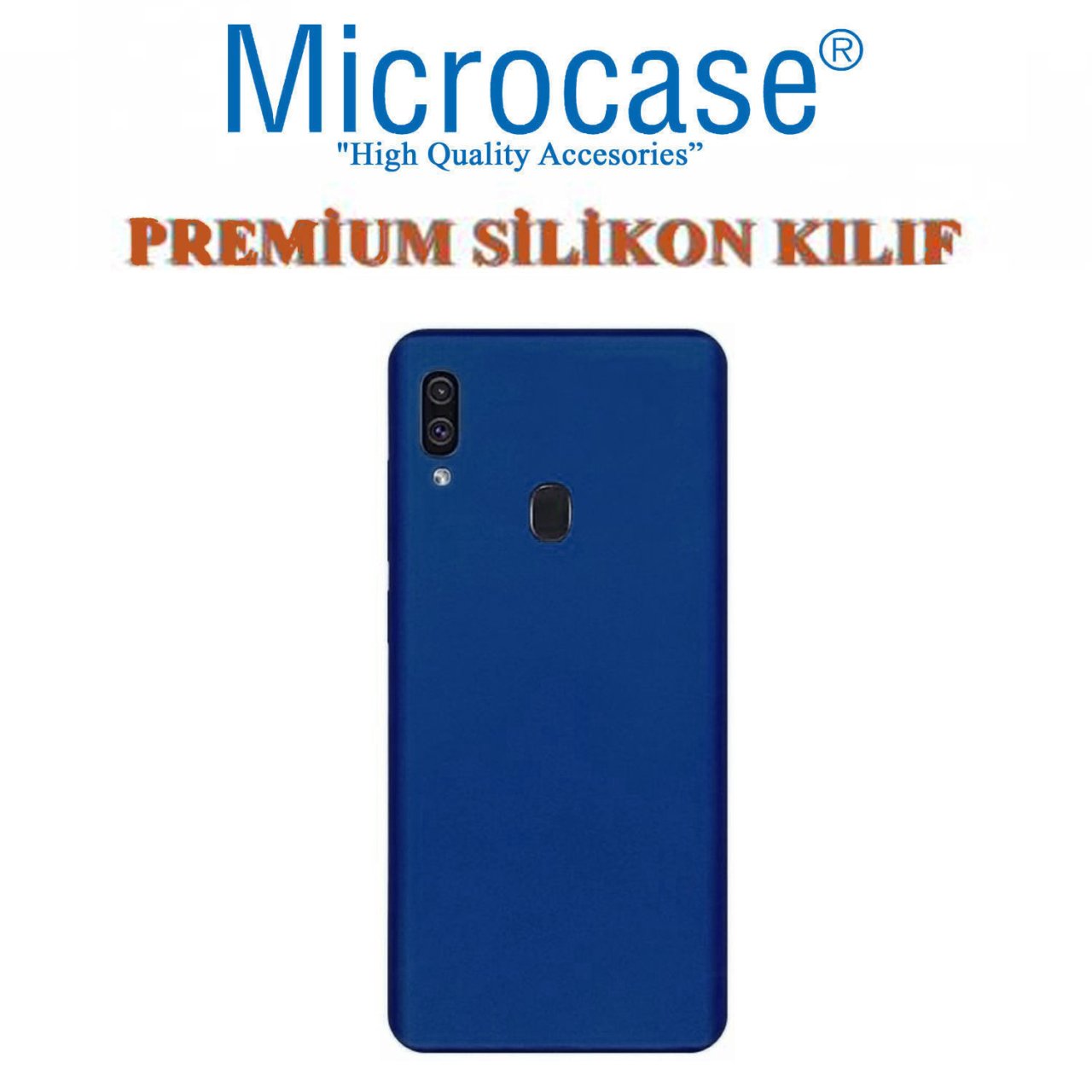 Microcase Samsung Galaxy A20e Premium Matte Silikon Kılıf Lacivert