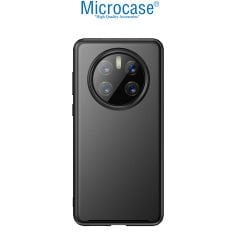 Microcase Huawei Mate 50 Pro Luna Serisi Köşe Korumalı Sert Rubber Kılıf - Siyah AL3422