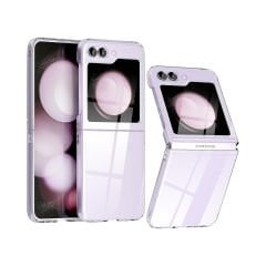Microcase Samsung Galaxy Z Flip5 Sert Kristal Kapak Kılıf - Şeffaf AL3155