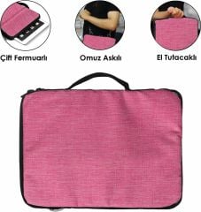 Microcase Samsung Galaxy Tab A8 X200 10.5 2021 Tablet Çanta + Bluetooth Klavye + Mouse + Tablet Standı - Pembe AL8217