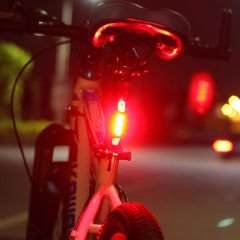 Microcase Motosiklet Scooter Bisiklet Su Geçirmez Arka Stop Lambası, İkaz Işığı, Uyarı Işığı AL4687