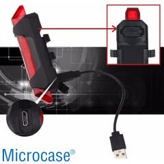 Microcase Motosiklet Scooter Bisiklet Su Geçirmez Arka Stop Lambası, İkaz Işığı, Uyarı Işığı AL4687