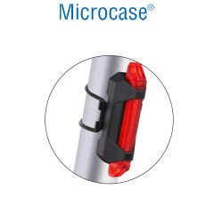 Microcase Motosiklet Scooter Bisiklet Su Geçirmez Arka Stop Lambası, İkaz Işığı, Uyarı Işığı AL4687