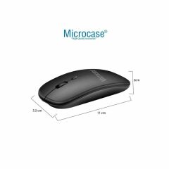 Microcase TCL TAB 10L Gen2 2. Jenerasyon  Tablet için  Touchpad Bluetooth Klavye (TR Sticker) + Bluetooth Mouse + Tablet Standı - AL2766