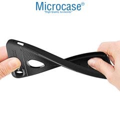 Microcase iPhone SE 2022 Leather Tpu Silikon Kılıf - Siyah