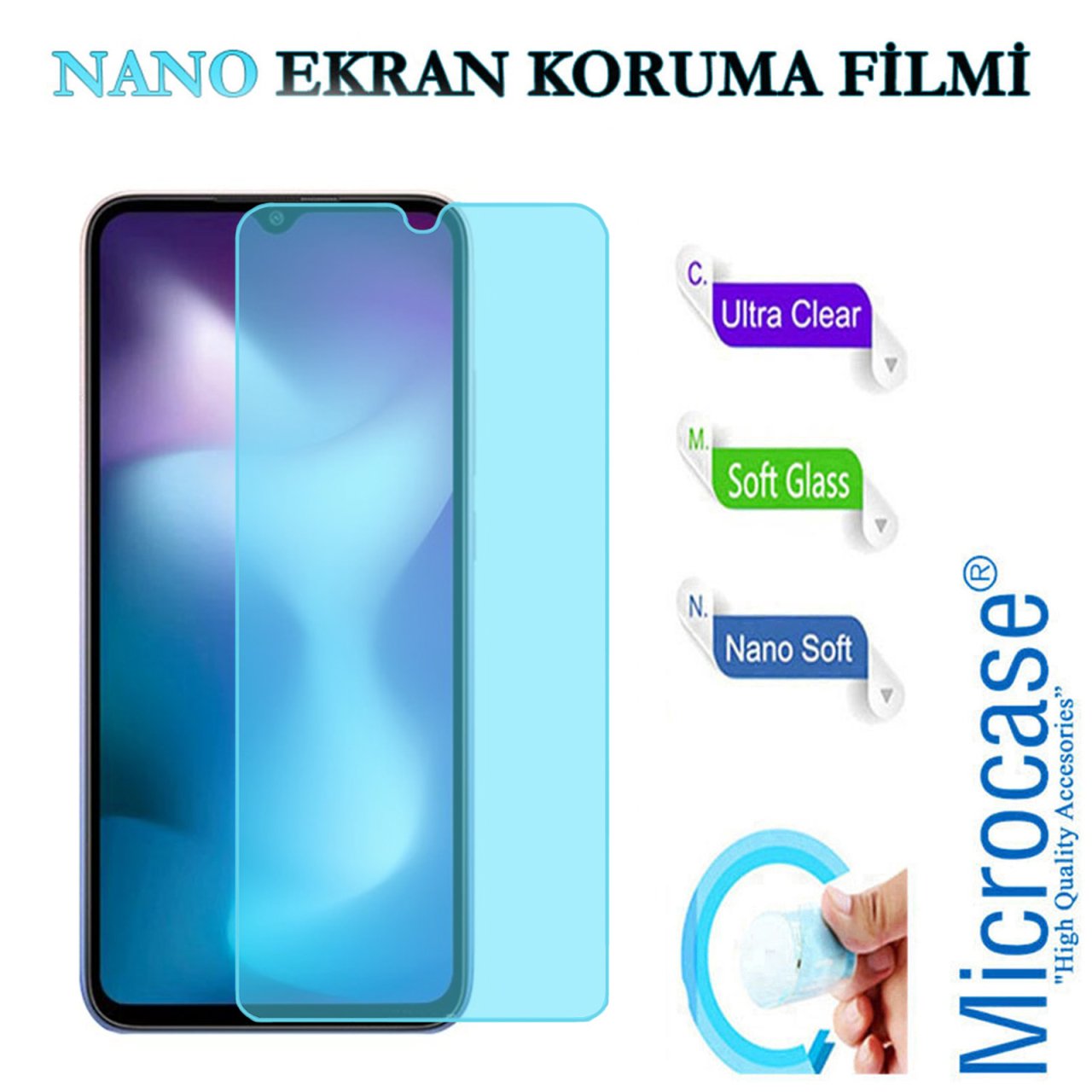 Microcase Xiaomi Redmi 9 Activ Nano Esnek Ekran Koruma Filmi