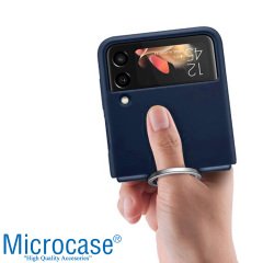 Microcase Samsung Galaxy Z Flip4 Parmak Tutuculu Plastik Kılıf - AL3152
