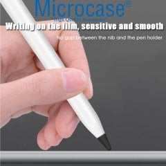 Microcase Apple Pencil 1 - 2 Stylus Kalem Ucu Koruyucu 8in1 Set - Siyah