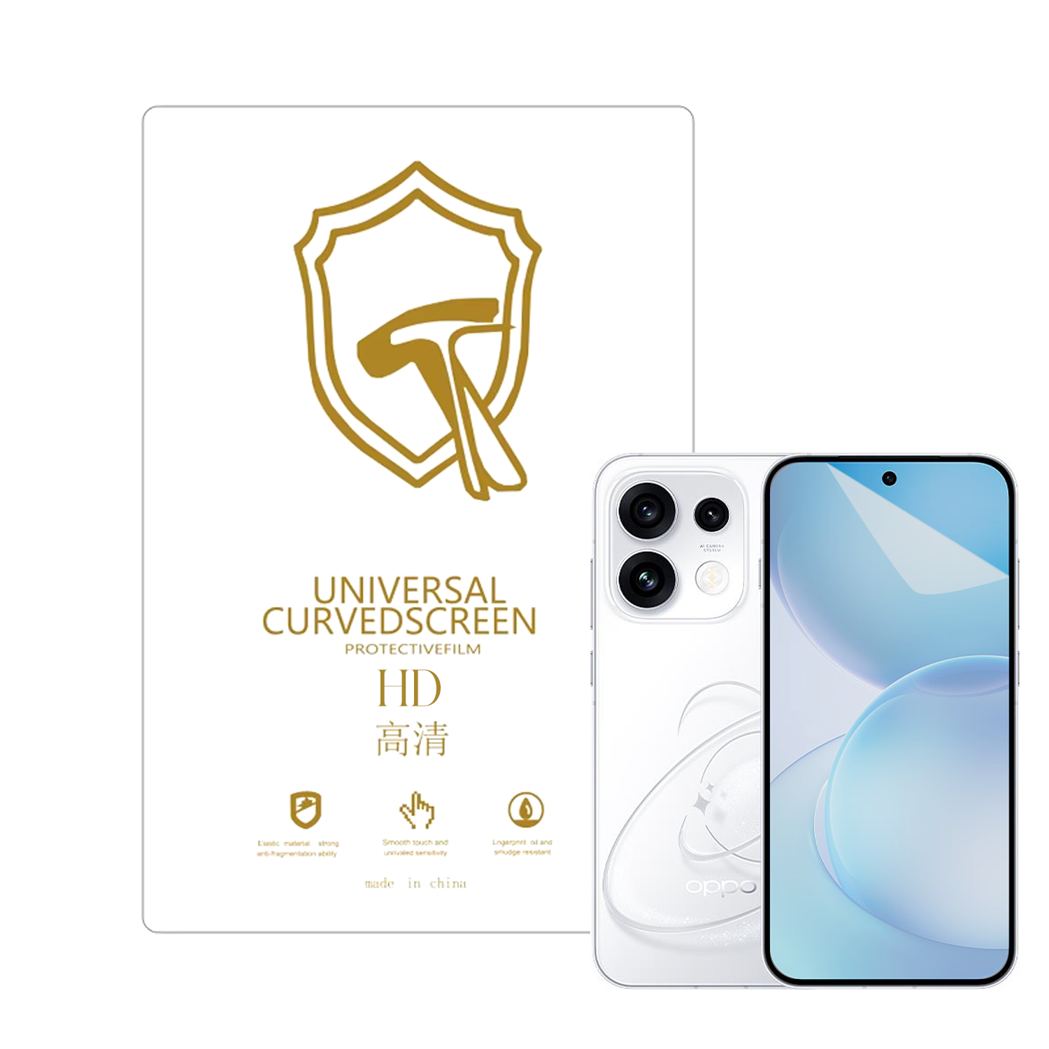 Microcase Oppo Reno 16 Pro ile Uyumlu Full Tpu Nano Ön Ekran Koruma Filmi - EKM101