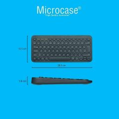 Microcase Vorcom QuartPro 10.1 inch Tablet için Bluetooth Klavye + Mouse + Tablet Standı - AL8106