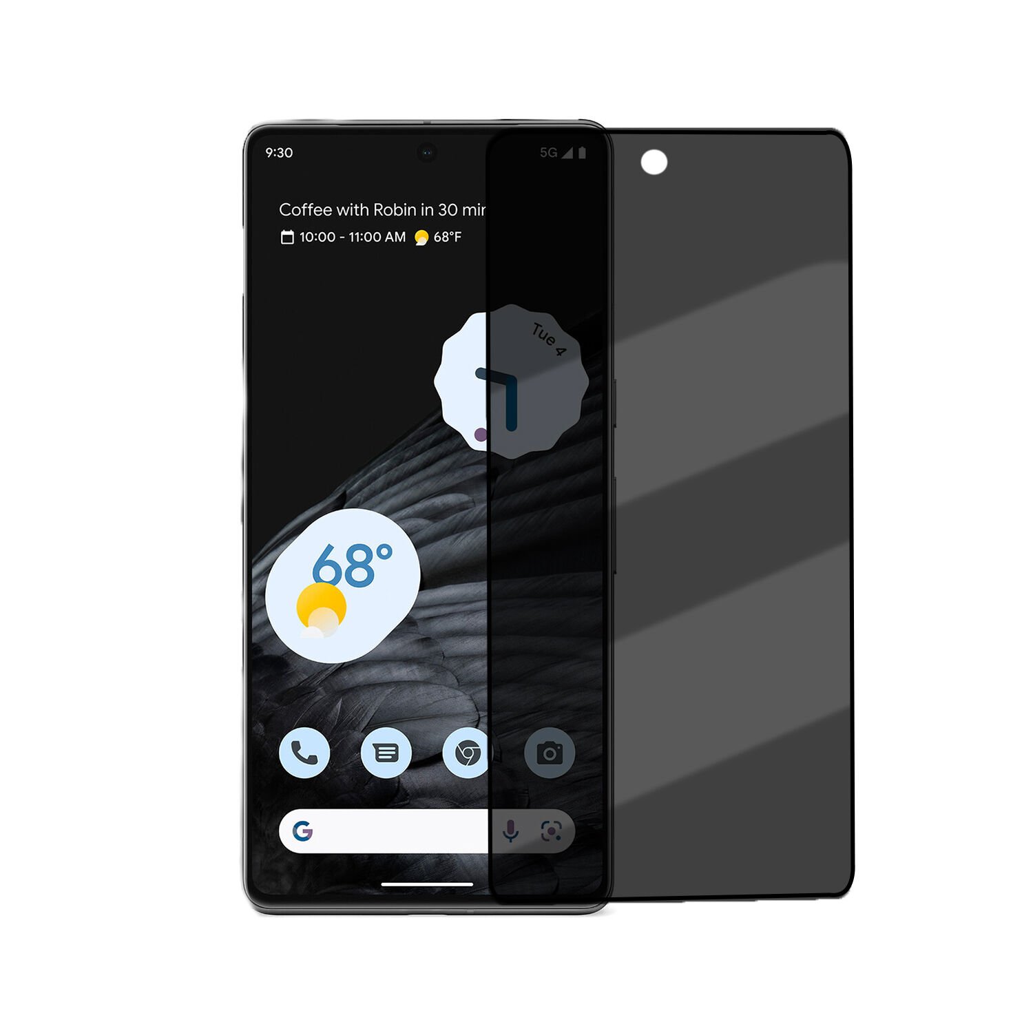 Microcase Google Pixel 7 Pro Privacy Gizlilik Filtreli Tam Kaplayan Tempered Cam - AL3125