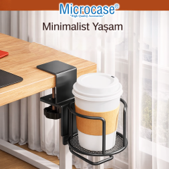 Microcase Çok Amaçlı Masaya Monte Bardak Termos Şişe ve Kulaklık Tutucu AL5439