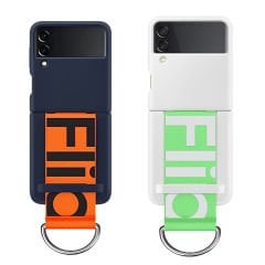 Microcase Samsung Galaxy Z Flip4 Parmak Tutuculu Kayış Askılı Plastik Kılıf - AL3153