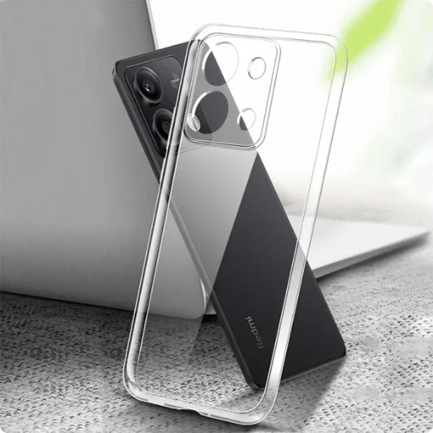 Microcase Xiaomi Redmi Note 13 Pro Plus Slim Serisi Soft TPU Silikon Kılıf - Şeffaf AL3324