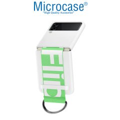 Microcase Samsung Galaxy Z Flip4 Parmak Tutuculu Kayış Askılı Plastik Kılıf - AL3153