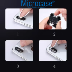 Microcase Google Pixel 10 Pro XL Uyumlu Kamera Lens Koruma Halkası - Kapalı Tasarım -Siyah AL3401