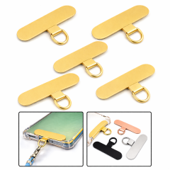 Microcase Telefon İp Askılıklar için Paslanmaz Çelik Tutacak Bağlantı Parçası Gold -AL4832 5 Adet