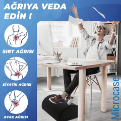 Microcase Çok Amaçlı Kaydırmaz Taban Ayak Koyma Padi Ofis Ev Seyehat Ayak Bacak Koyma Dinlendirme Pedi 2 Adet AL5377