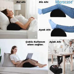 Microcase Çok Amaçlı Kaydırmaz Taban Ayak Koyma Padi Ofis Ev Seyehat Ayak Bacak Koyma Dinlendirme Pedi 2 Adet AL5377