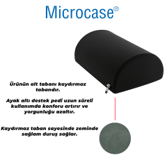 Microcase Çok Amaçlı Kaydırmaz Taban Ayak Koyma Padi Ofis Ev Seyehat Ayak Bacak Koyma Dinlendirme Pedi 2 Adet AL5377