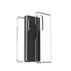 Microcase Samsung Galaxy Z Fold4 Sert Kristal Kapak Kılıf - Şeffaf AL3155