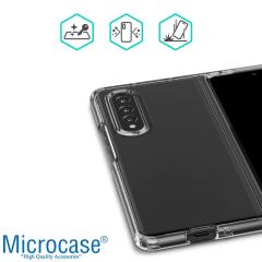 Microcase Samsung Galaxy Z Fold4 Sert Kristal Kapak Kılıf - Şeffaf AL3155