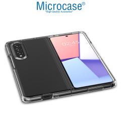 Microcase Samsung Galaxy Z Fold4 Sert Kristal Kapak Kılıf - Şeffaf AL3155