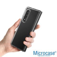 Microcase Samsung Galaxy Z Fold4 Sert Kristal Kapak Kılıf - Şeffaf AL3155